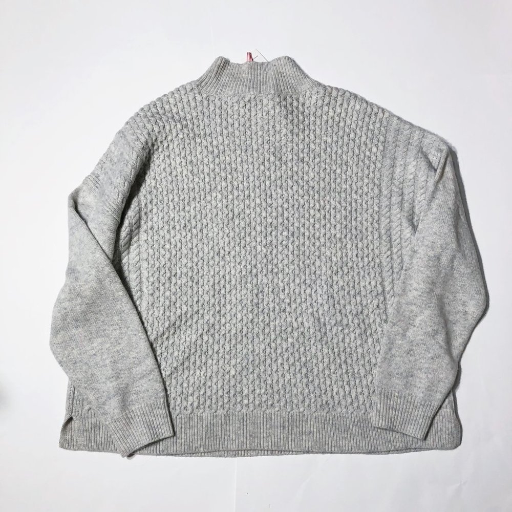 NWT VINEYARD VINES Aran Mock Neck Wool Sweater - Picture 2 of 8